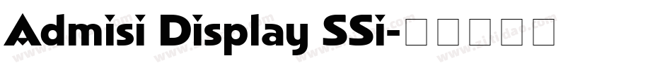 Admisi Display SSi字体转换